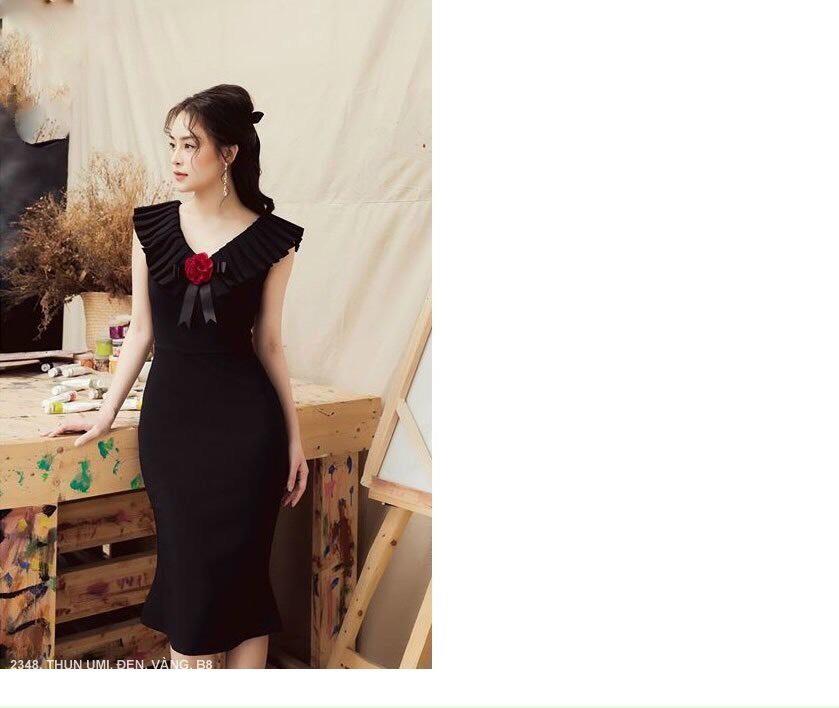 Đầm Ôm Cổ Tim - D2348